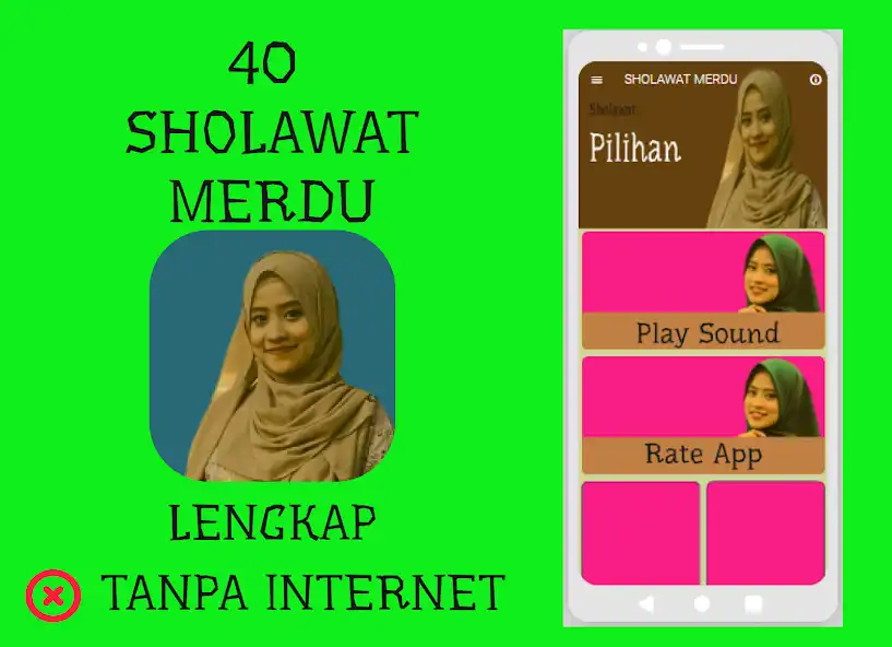 Play Sholawat Merdu Pilihan Offline  and enjoy Sholawat Merdu Pilihan Offline with UptoPlay