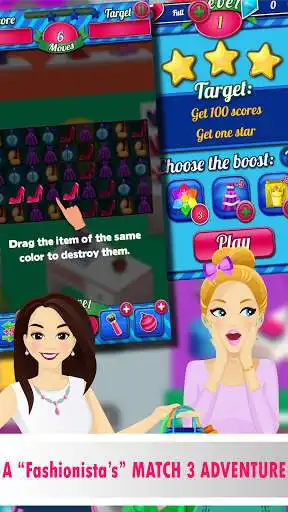 Play Shopaholic - Match 3 Fashion  and enjoy Shopaholic - Match 3 Fashion with UptoPlay