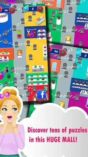 Play Shopaholic - Match 3 Fashion as an online game Shopaholic - Match 3 Fashion with UptoPlay