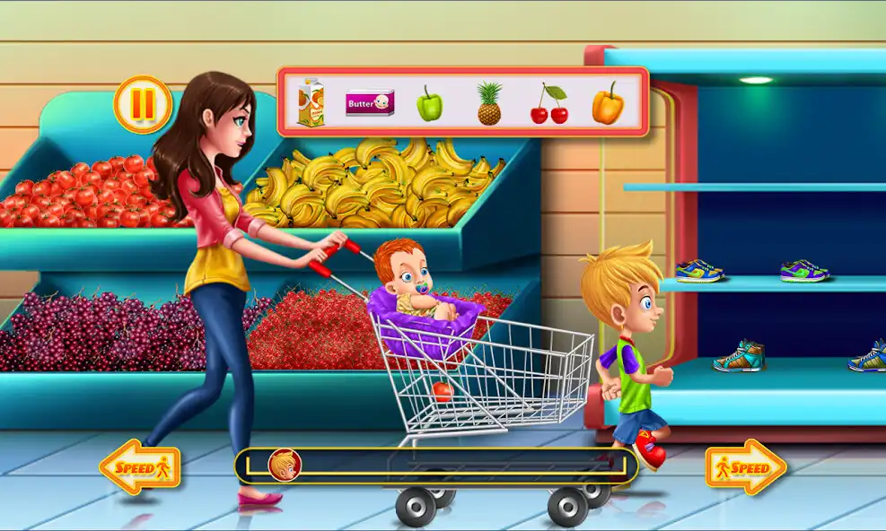 Play Shopping Game Kids Supermarket - Shopping List as an online game Shopping Game Kids Supermarket - Shopping List with UptoPlay