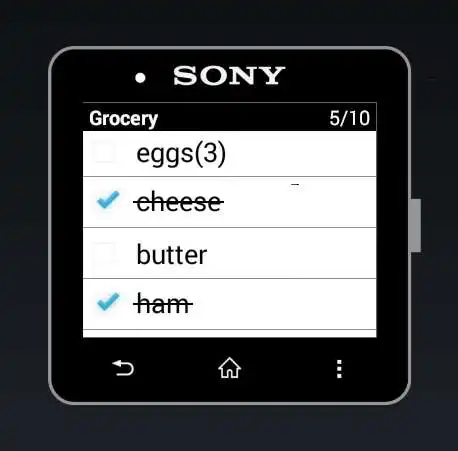 Play APK Shopping List for SmartWatch 2  and enjoy Shopping List for SmartWatch 2 with UptoPlay eu.sobtex.shoppinglist