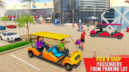 Play Shopping Mall Radio Taxi: Car Driving Taxi Games