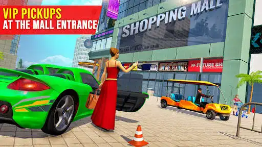 Play Shopping Mall Radio Taxi: Car Driving Taxi Games