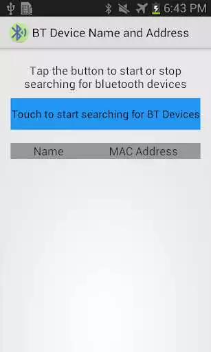 Play Show Bluetooth Name  Address