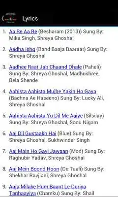 Play Shreya Ghoshal Lyrics  Music