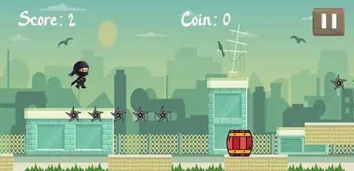 Play Shuriken Collecting Ninja as an online game Shuriken Collecting Ninja with UptoPlay