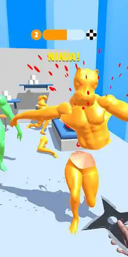 Play Shuriken Dash 3D as an online game Shuriken Dash 3D with UptoPlay