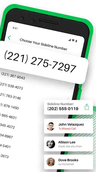 Play Sideline: Second Phone Number as an online game Sideline: Second Phone Number with UptoPlay