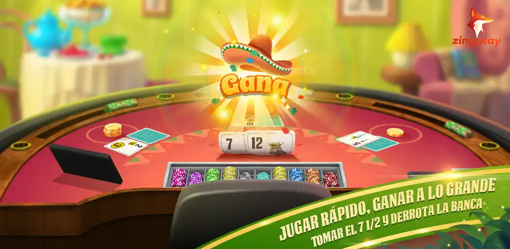Play Siete y Medio 3D ZingPlay: Juego de Cartas as an online game Siete y Medio 3D ZingPlay: Juego de Cartas with UptoPlay