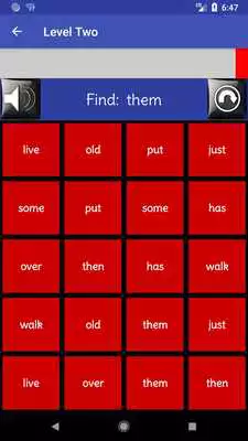 Play Sight Words - Find A Word