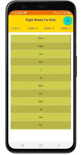 Play Sight Words For Kids and Parents to Learn English as an online game Sight Words For Kids and Parents to Learn English with UptoPlay