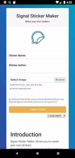 Play SignalSticker Maker - Create your own stickers  and enjoy SignalSticker Maker - Create your own stickers with UptoPlay