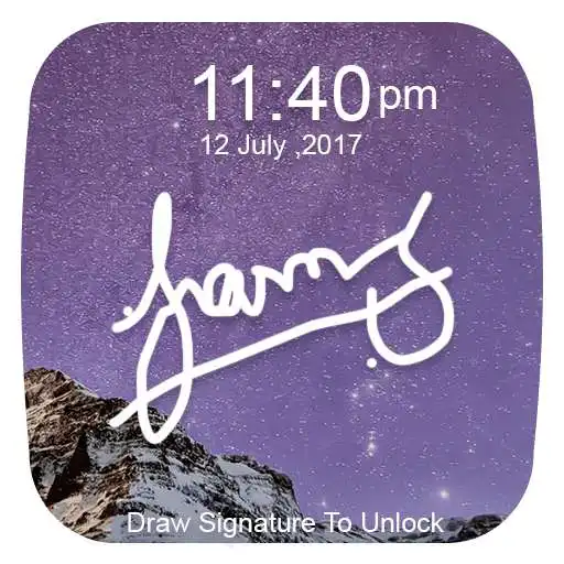 Free play online Signature lock screen : gesture effect  APK