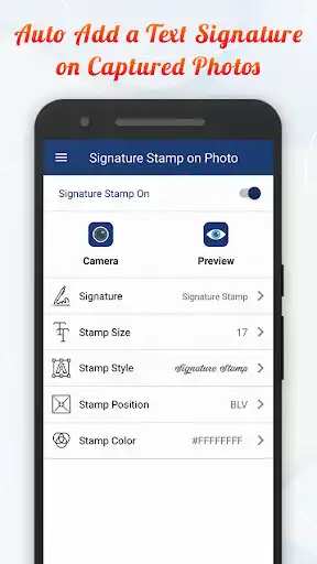 Play Signature Stamper: Auto Add Text on Camera Photos Play Signature Stamper: Auto Add Text on Camera Photos