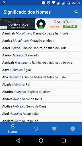Play Significado dos Nomes