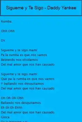 Play Sigueme y Te Sigo Letras