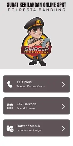 Play SiKasep SPKT Polresta Bandung as an online game SiKasep SPKT Polresta Bandung with UptoPlay