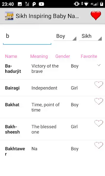 Play Sikh Baby Names 2022 as an online game Sikh Baby Names 2022 with UptoPlay