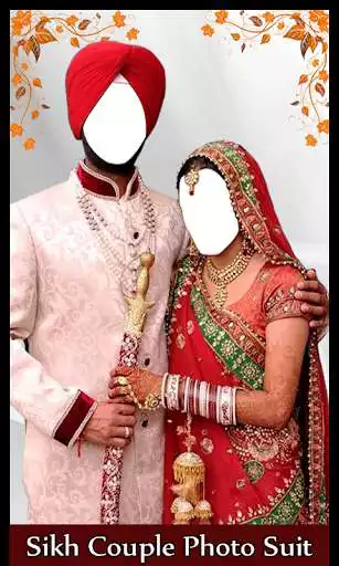 Play Sikh Couple Photo Suit New