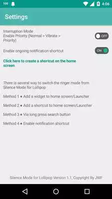 Play Silence Mode for Lollipop