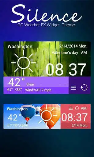 Play SILENCE THEME GO WEATHER EX  and enjoy SILENCE THEME GO WEATHER EX with UptoPlay