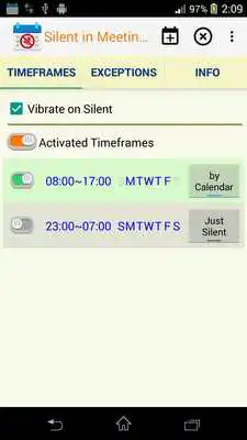 Play Silent in Meeting by Calendar
