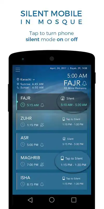Play Silent Mobile in Mosque (Prayer Timings)