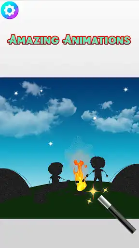 Play Silhouette Art Painting Game : Silhouette Studio as an online game Silhouette Art Painting Game : Silhouette Studio with UptoPlay