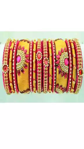 Play Silk Thread Bangles  For Women 2018