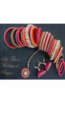 Play Silk Thread Bangles  For Women 2018
