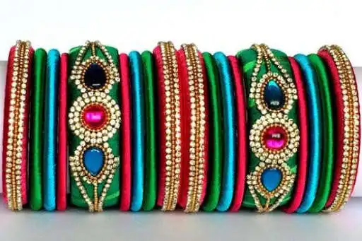 Play silk thread bangles