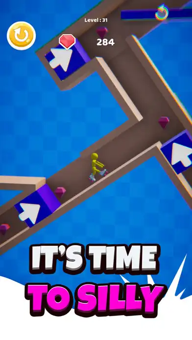 Play Silly Roller Skater as an online game Silly Roller Skater with UptoPlay