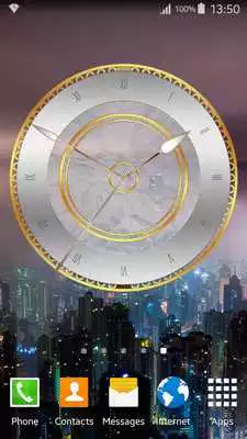 Play Silver and Gold Clock Widget