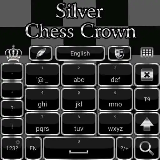 Free play online Silver Crown keyboard Theme  APK