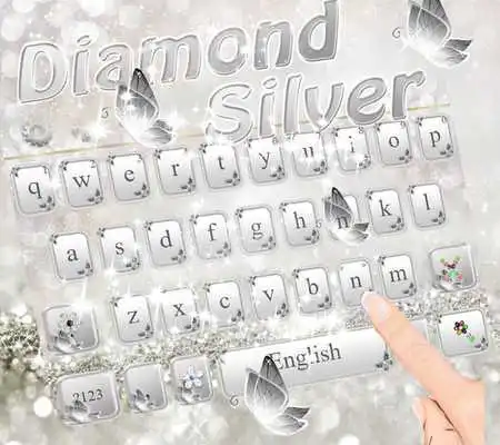 Play Silver Diamond Keyboard Theme