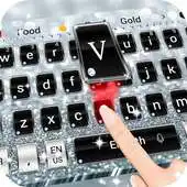 Free play online Silver flashing diamond theme keyboard APK Free play online Silver flashing diamond theme keyboard APK