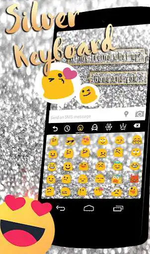 Play Silver Keyboard Theme