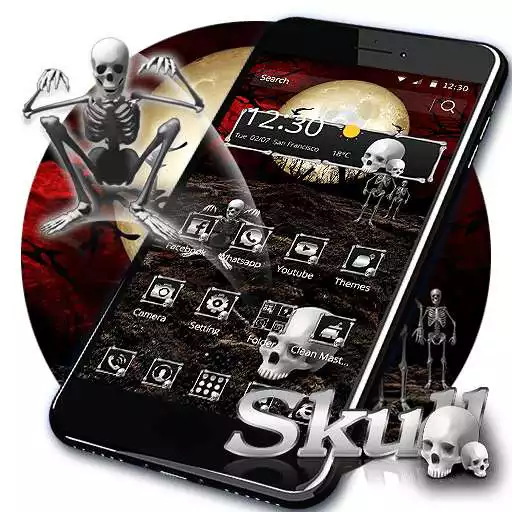 Free play online Silver Skull Theme & Lock Screen APK Free play online Silver Skull Theme & Lock Screen APK
