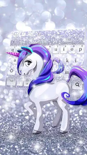Play APK Silver Unicorn Keyboard  and enjoy Silver Unicorn Keyboard with UptoPlay keyboard.theme.k820009890
