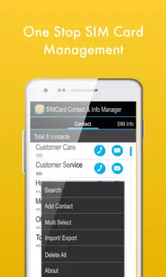 Play SIMCard Contact  Info Manager