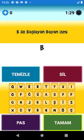 Play İsim Şehir Bitki Hayvan as an online game İsim Şehir Bitki Hayvan with UptoPlay