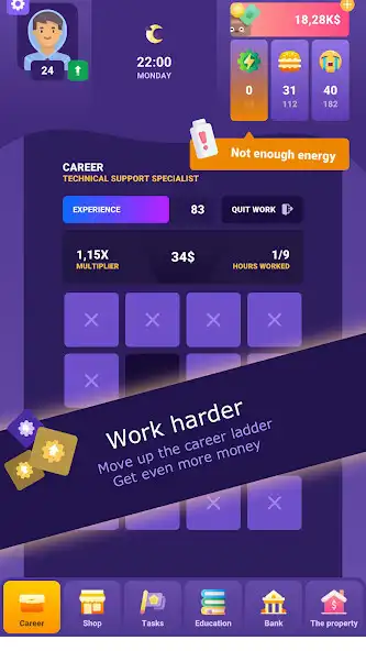Play Simly Business Life Simulator as an online game Simly Business Life Simulator with UptoPlay
