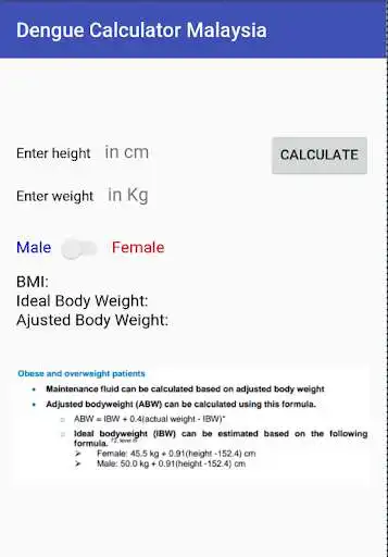 Play Simple ABW IBW BMI weight Calculator Dengue MDC and enjoy Simple ABW IBW BMI weight Calculator Dengue MDC with UptoPlay Play Simple ABW IBW BMI weight Calculator Dengue MDC and enjoy Simple ABW IBW BMI weight Calculator Dengue MDC with UptoPlay