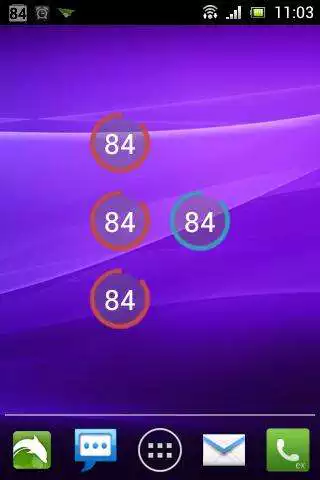 Play Simple Battery Widget Red Play Simple Battery Widget Red