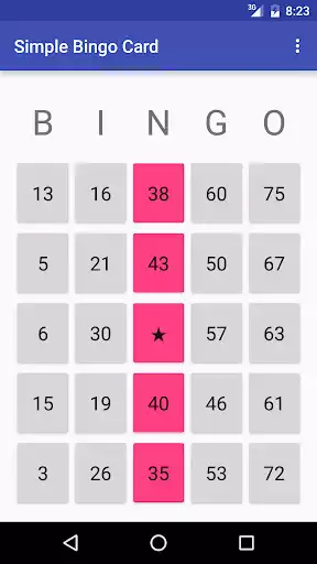 Play Simple Bingo Card as an online game Simple Bingo Card with UptoPlay