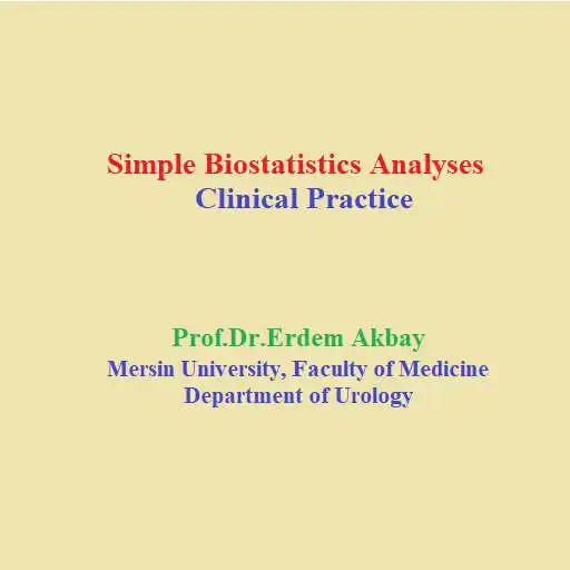 Play Simple Biostatistics Analyses APK