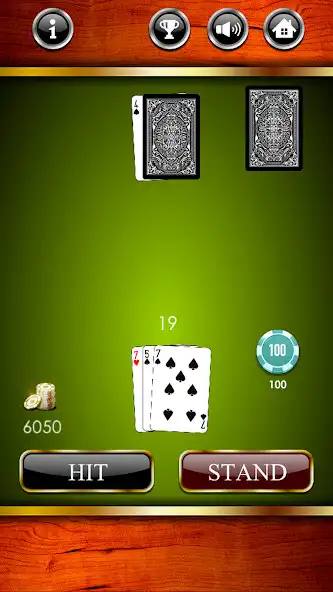 Play Simple Blackjack 21 as an online game Simple Blackjack 21 with UptoPlay
