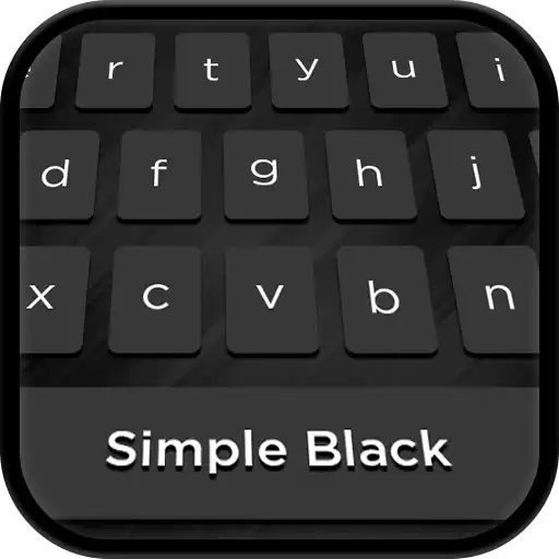 Free play online Simple Black Keyboard  APK