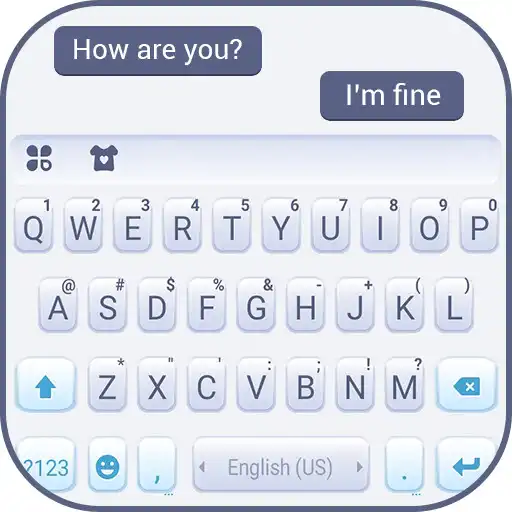 Play Simple Blue Business Keyboard Background APK