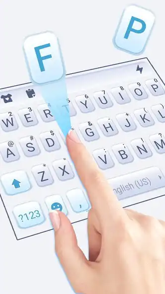 Play Simple Blue Business Keyboard Background as an online game Simple Blue Business Keyboard Background with UptoPlay